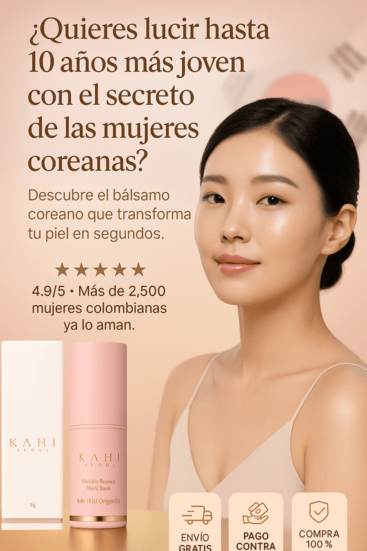 KAHI Wrinkle Bounce Multi Balm - El Bálsamo Coreano Antiarrugas de los K-Dramas (100% Original)